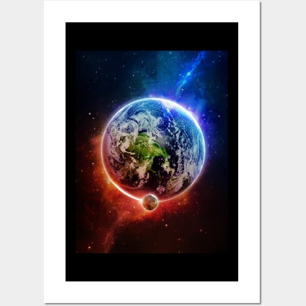 The Planet Earth Wall Art by enchantingants